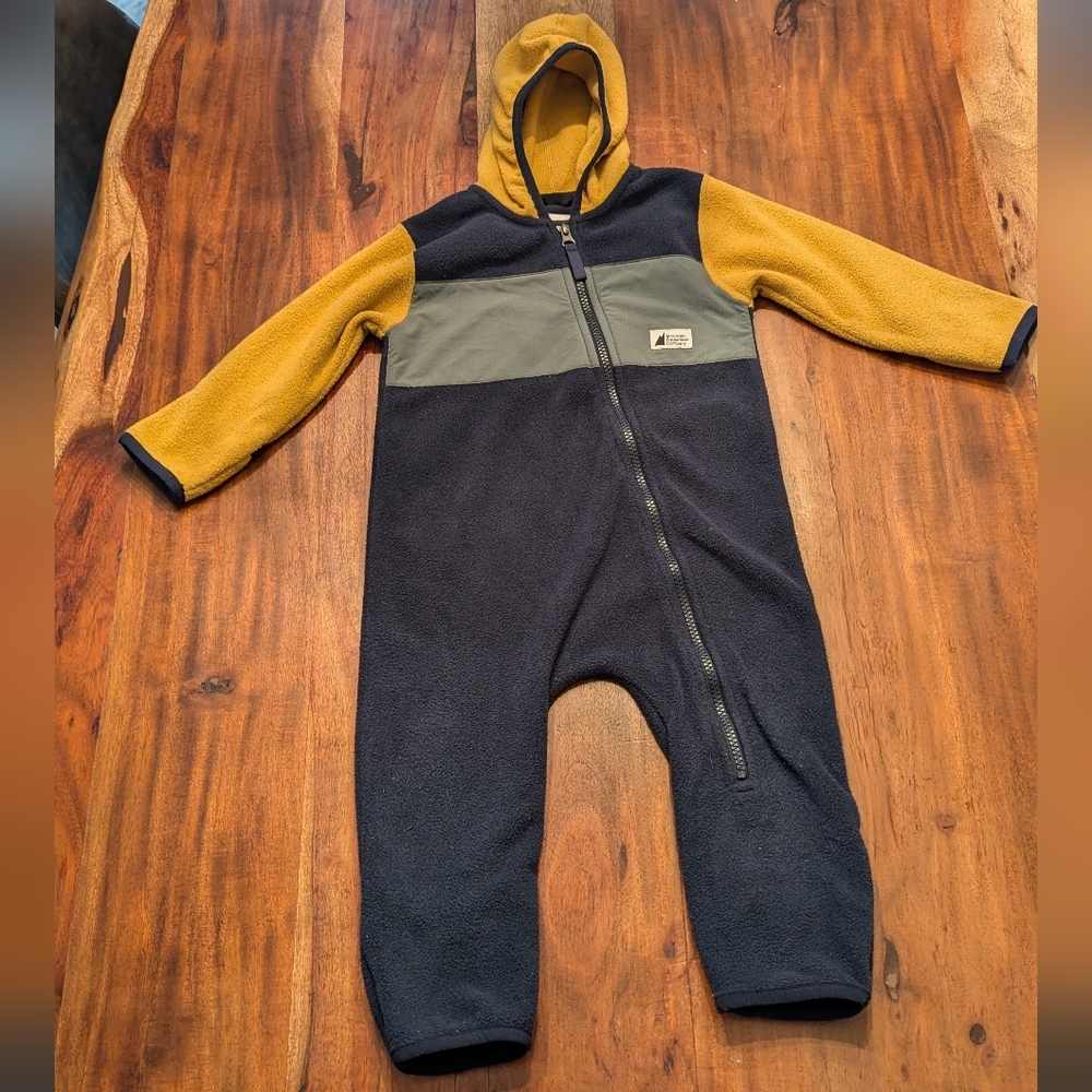 MEC fireside fleece bunting suit 12M